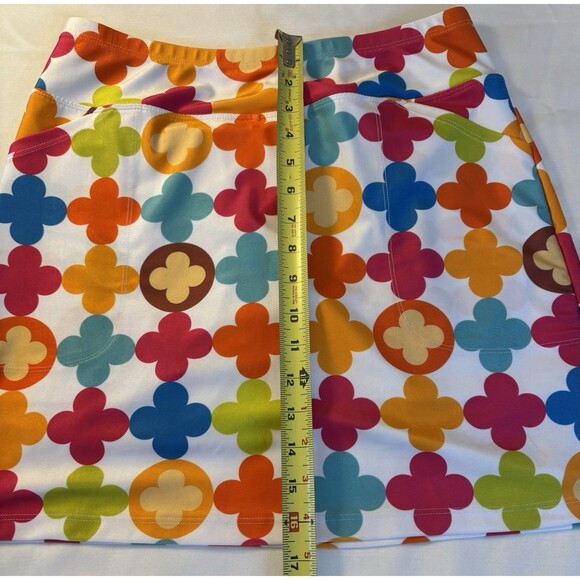 B SKINZ Women Tennis/Golf Performance Skort Medium Colorful Print Skirt Athletic - Picture 9 of 9